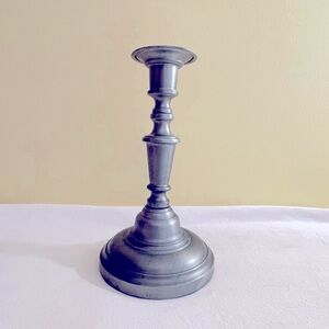 Vintage Pewter Candlestick, Candle Holder.